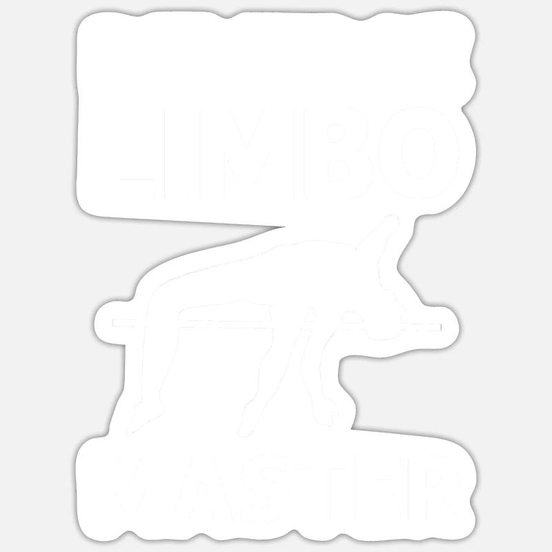 Reverse limbo master. Pole vault. Sticker size S (10 x 10 cm)