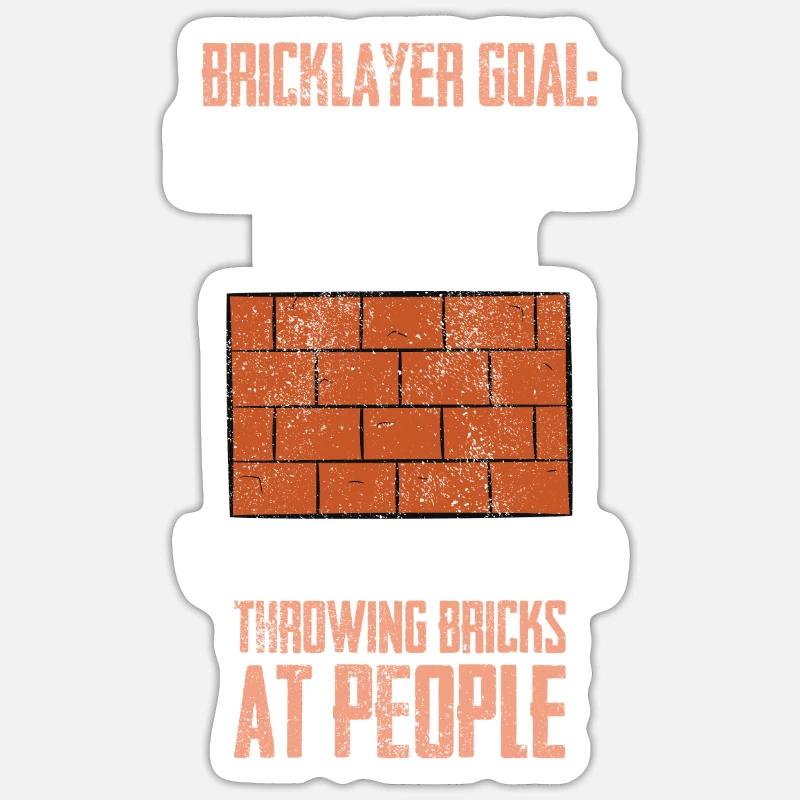 Bricklayer Sticker size S (10 x 10 cm)