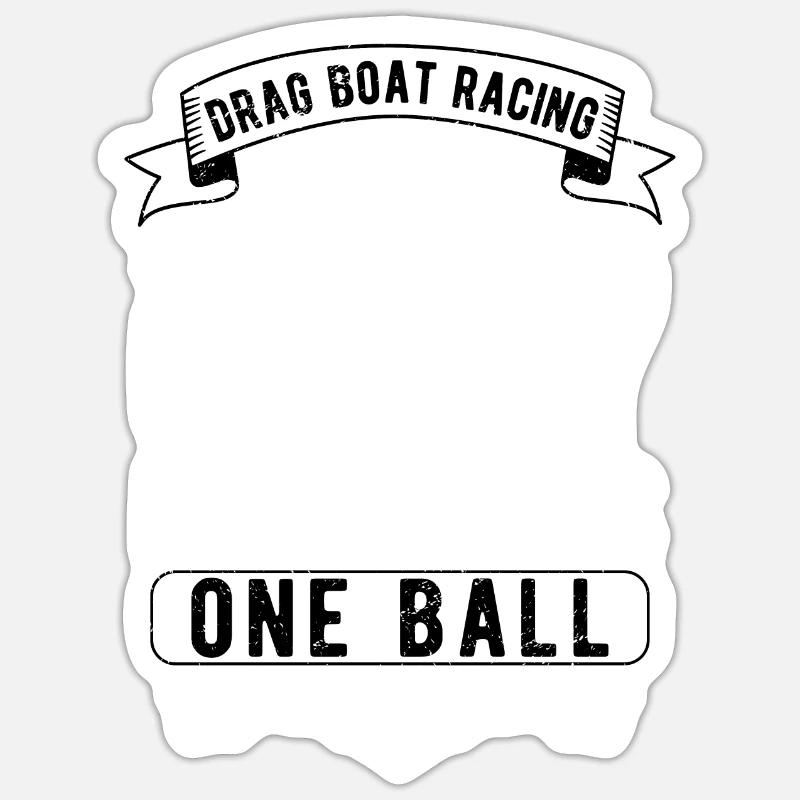 Course de dragsters - Sticker taille S (10 x 10 cm) - blanc mat