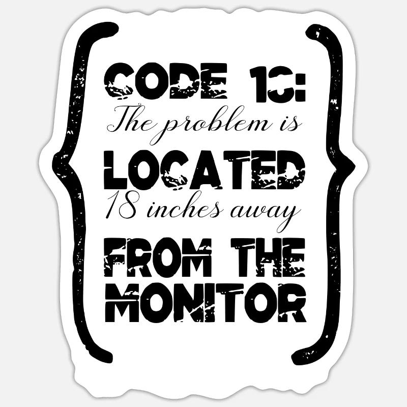 encrypt equestrian hacking computer codes fun Sticker Größe S (10 x 10 cm)