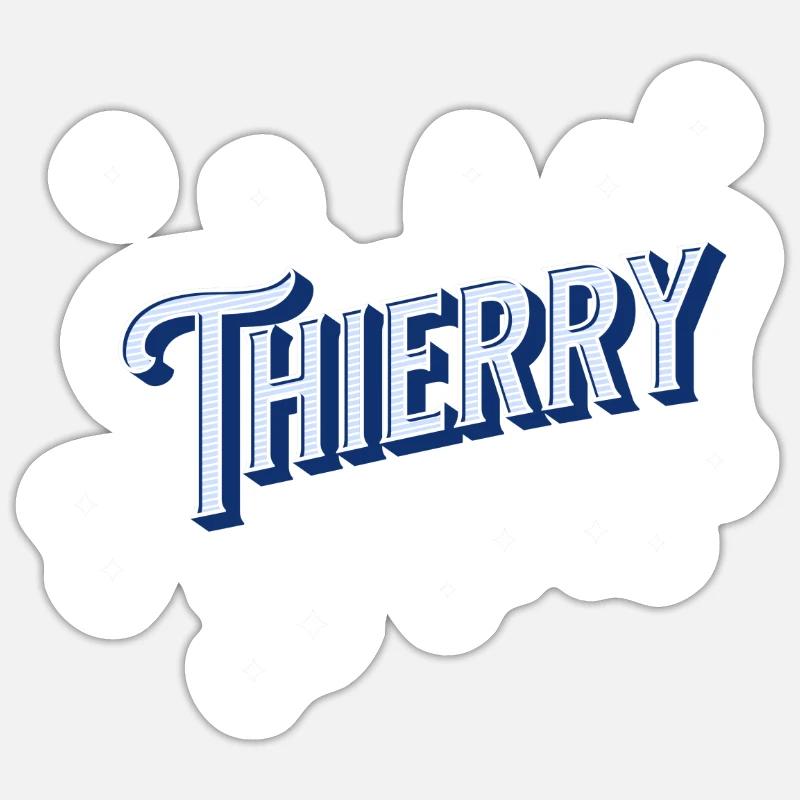 Thierry name personalized - Sticker size S (10 x 10 cm) - white matte