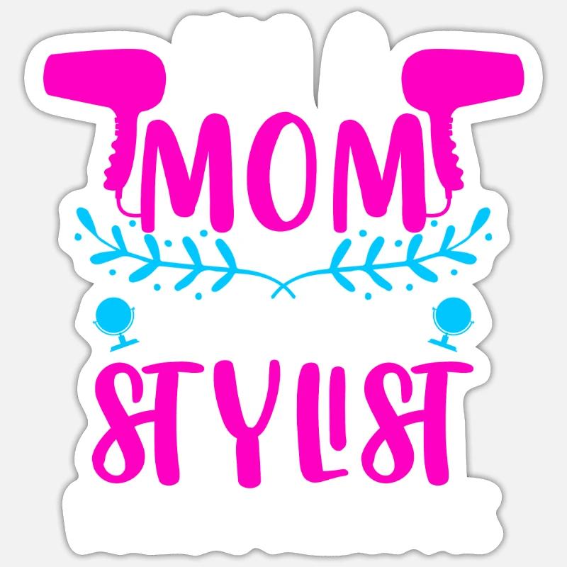 Coiffeuse Coiffeuse Maman Sticker taille S (10 x 10 cm)