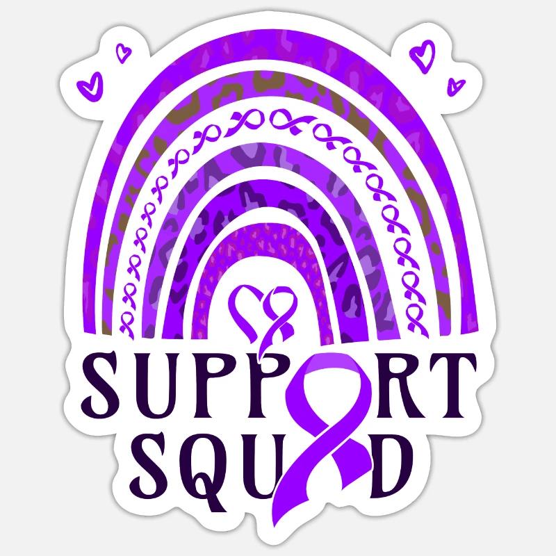 Arc violet conscient de la naissance prématurée Sticker taille S (10 x 10 cm)