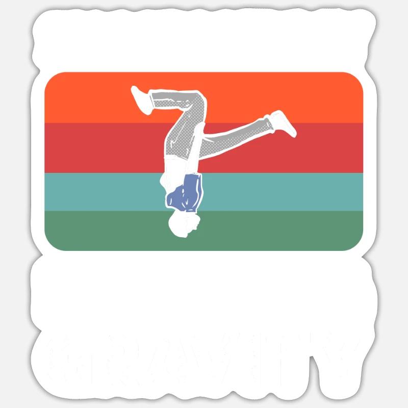 Successful against gravity. Course Sticker size S (10 x 10 cm)