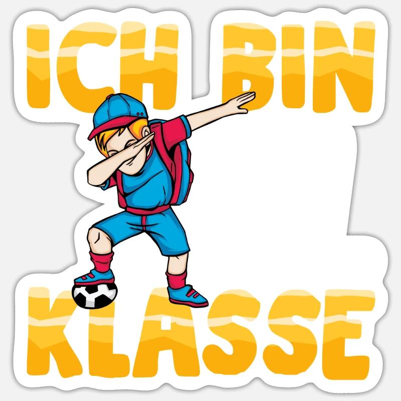Ich bin 1. Klasse - Sticker Größe S (10 x 10 cm) - Mattweiß