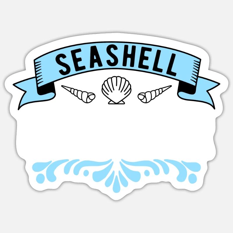 Shell collectors Seashell Hunter Sticker size S (10 x 10 cm)