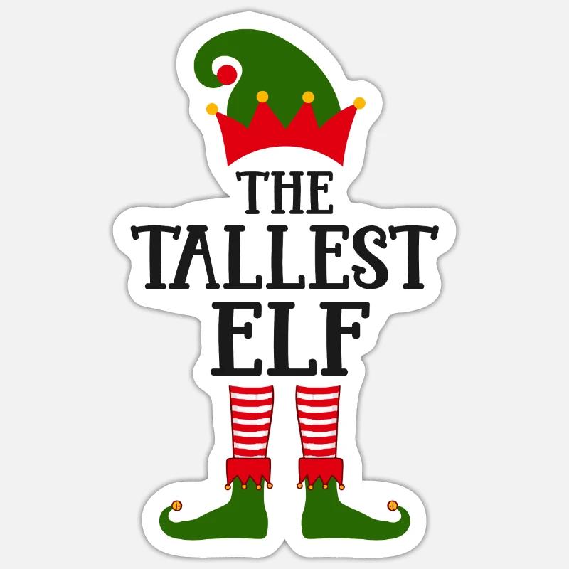 The largest elf Norwegian pattern Sticker size S (10 x 10 cm)