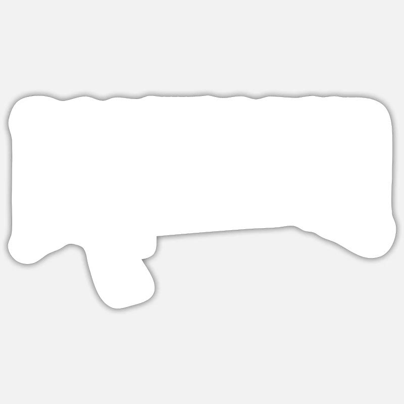Rockhound - pierre précieuse - Sticker taille S (10 x 10 cm) - blanc mat