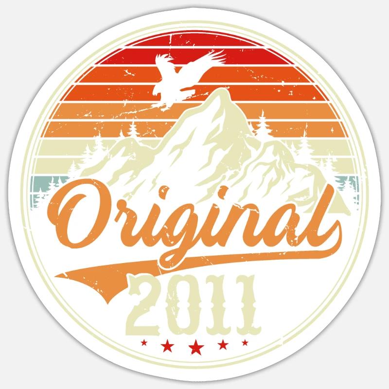 Original 2011 - Sticker size S (10 x 10 cm) - white matte
