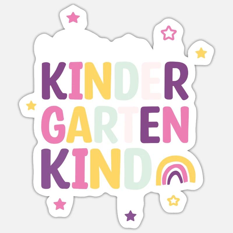Ich bin ein Kitakind 2023 / Kindergartenkind Sticker Größe S (10 x 10 cm)
