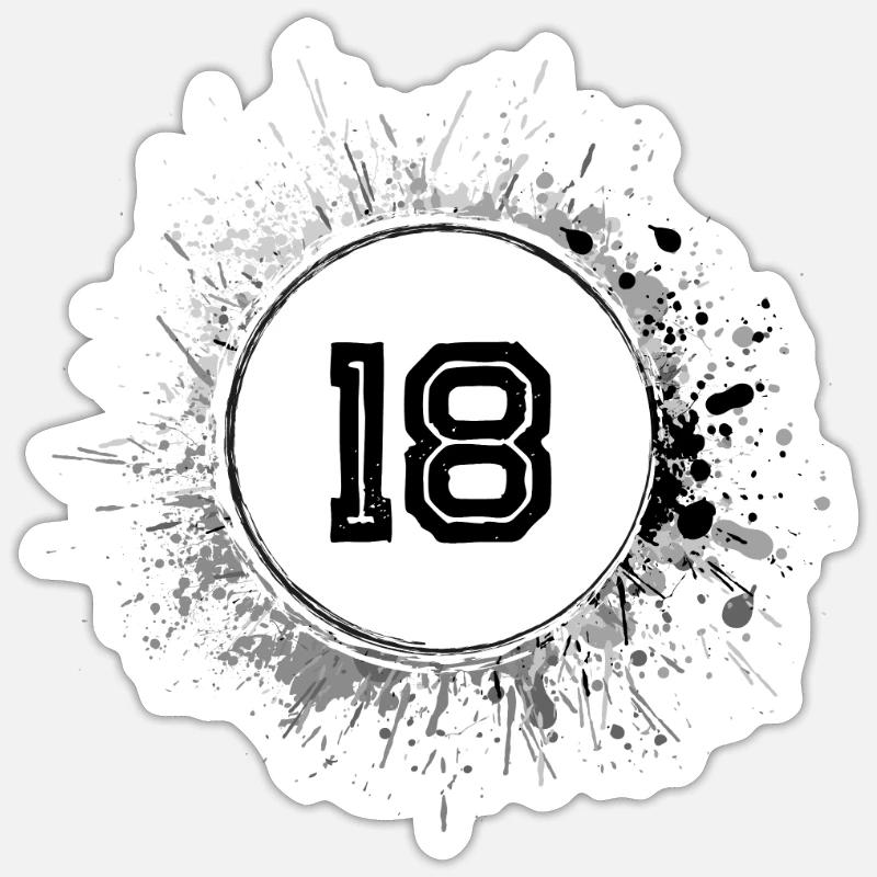 18 Nombre d’objets blob Sticker taille S (10 x 10 cm)