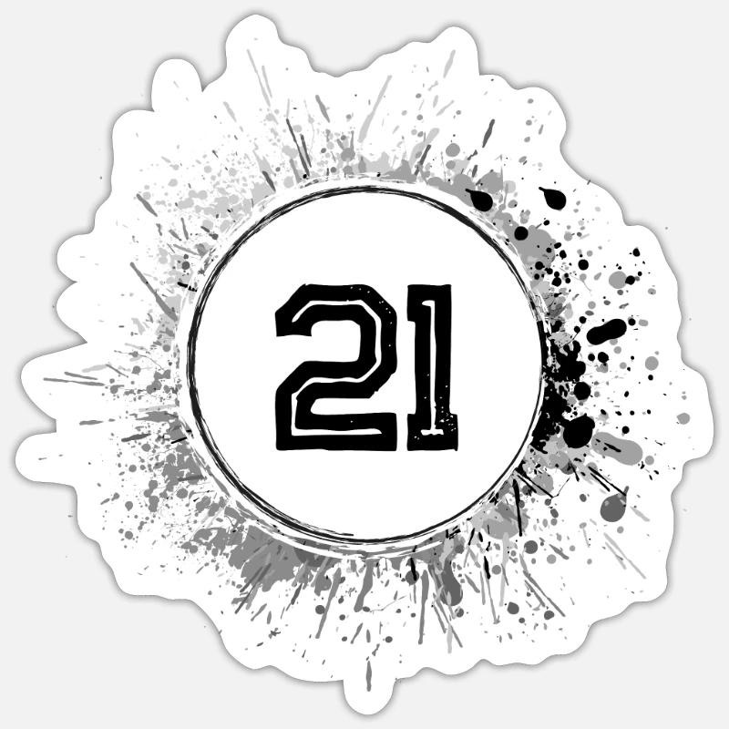 21 Nombre d’objets blob Sticker taille S (10 x 10 cm)