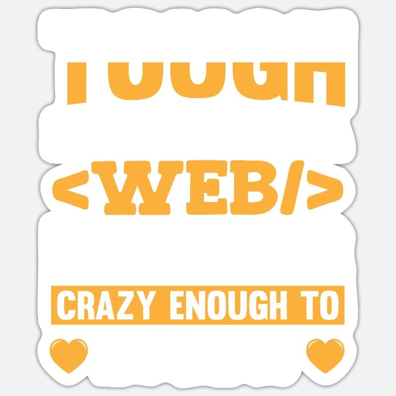 Web Entwickler Webdeveloper Web-Entwickler Sticker Größe S (10 x 10 cm)