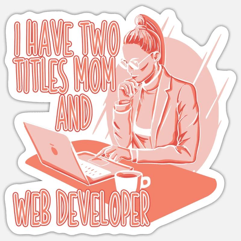 Web Entwickler Webdeveloper Web-Entwickler Sticker Größe S (10 x 10 cm)