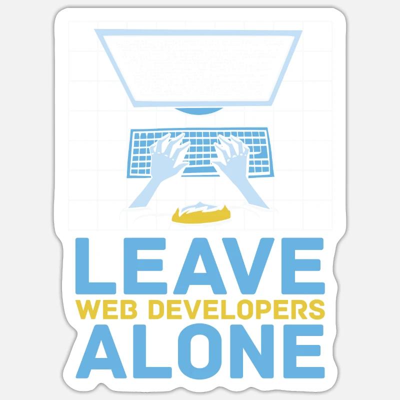 Web Developer Web Developer Web Developer Sticker size S (10 x 10 cm)