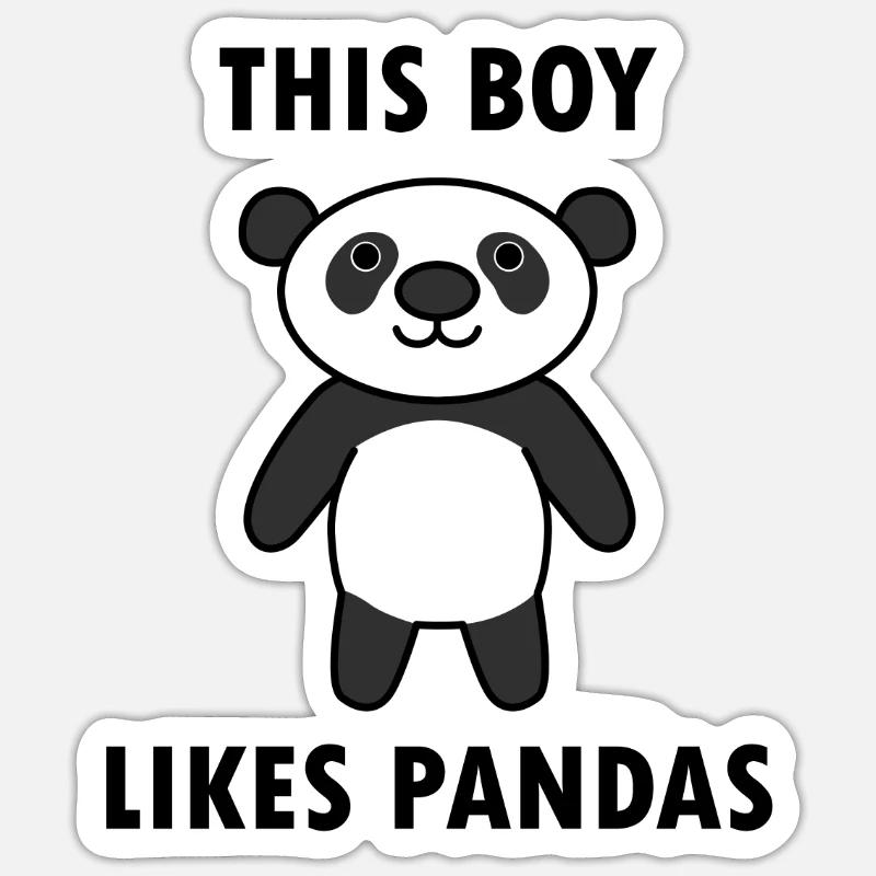 Panda Bear Wilderness Australia Outback - Sticker size S (10 x 10 cm) - white matte