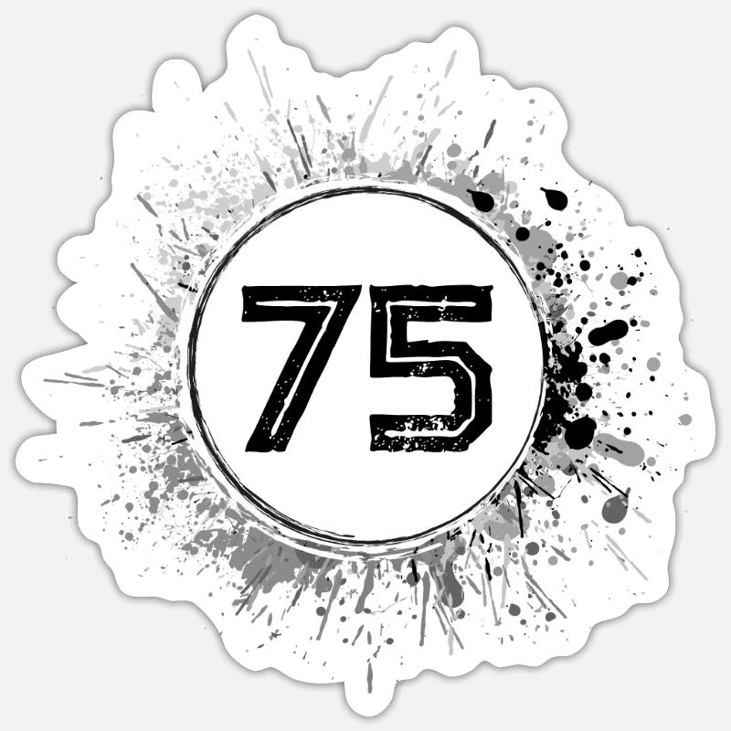 75 Nombre d’objets blob Sticker taille S (10 x 10 cm)