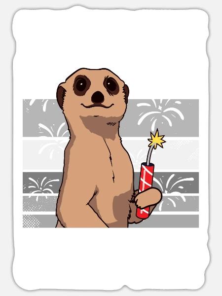 Ich böller heute Pyrotechniker Böllern Feuerwerk - Sticker Größe S (10 x 10 cm) - Mattweiß