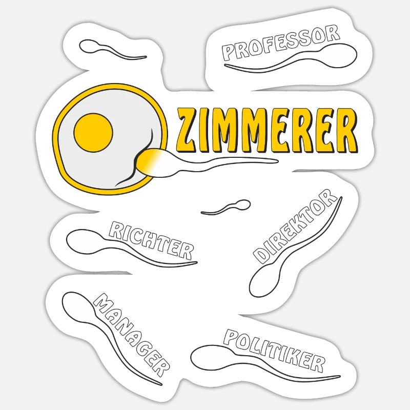 ZIMMERER Sticker Größe S (10 x 10 cm)