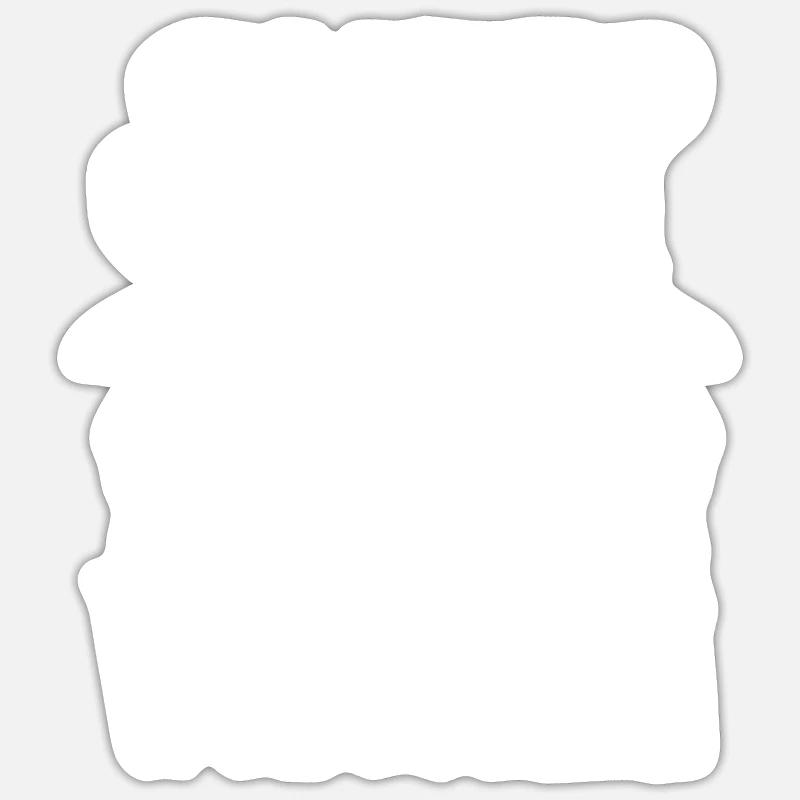 Murmure de moutons - Sticker taille S (10 x 10 cm) - blanc mat