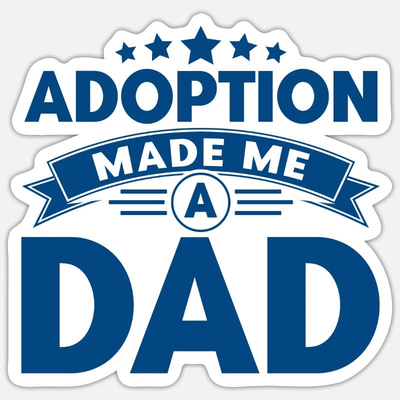 Adoption Adoptiveltern Pflegeeltern Geschenk Sticker Größe S (10 x 10 cm)