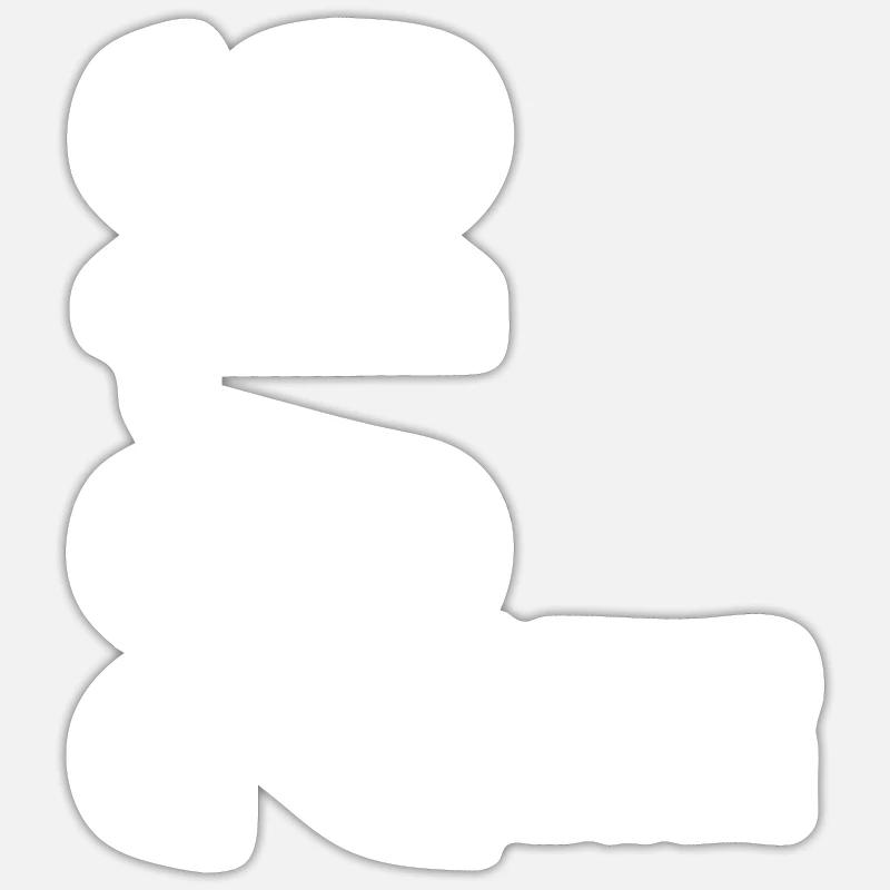 Edition Limitée De 2016 - Sticker taille S (10 x 10 cm) - blanc mat
