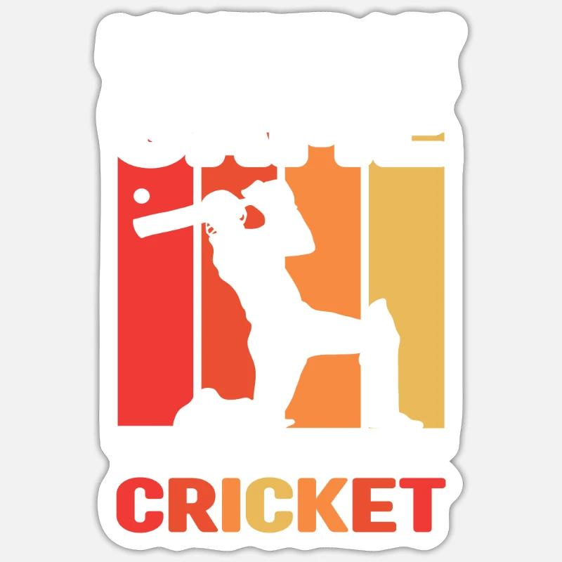 Lanceur de cricket Sticker taille S (10 x 10 cm)