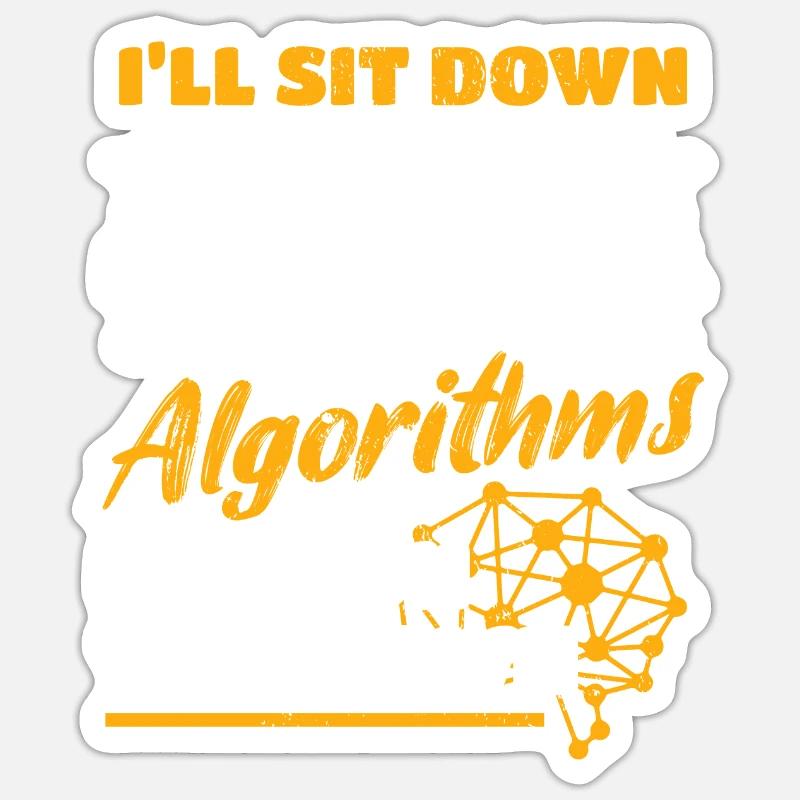 Algorithmen Computerprogrammierer Roboteringenieur Sticker Größe S (10 x 10 cm)