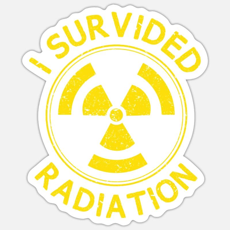 I Survived - Sticker size S (10 x 10 cm) - white matte