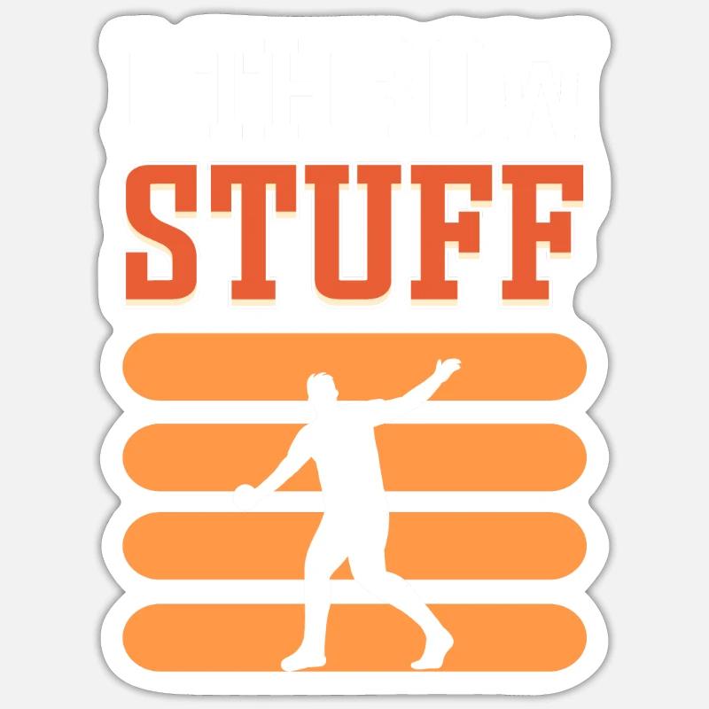 Ich Werfe Sachen. Diskus-werfer. Diskuswerfen Sticker Größe S (10 x 10 cm)