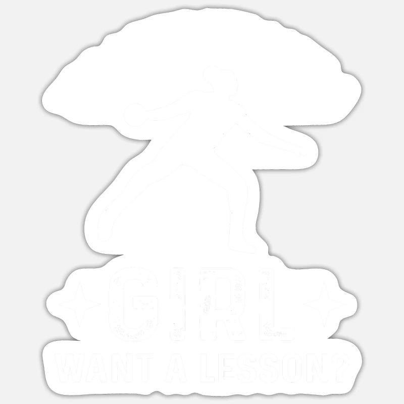 Ja, Ich Werfe Wie Ein Mädchen. Willst Du Eine Sticker Größe S (10 x 10 cm)