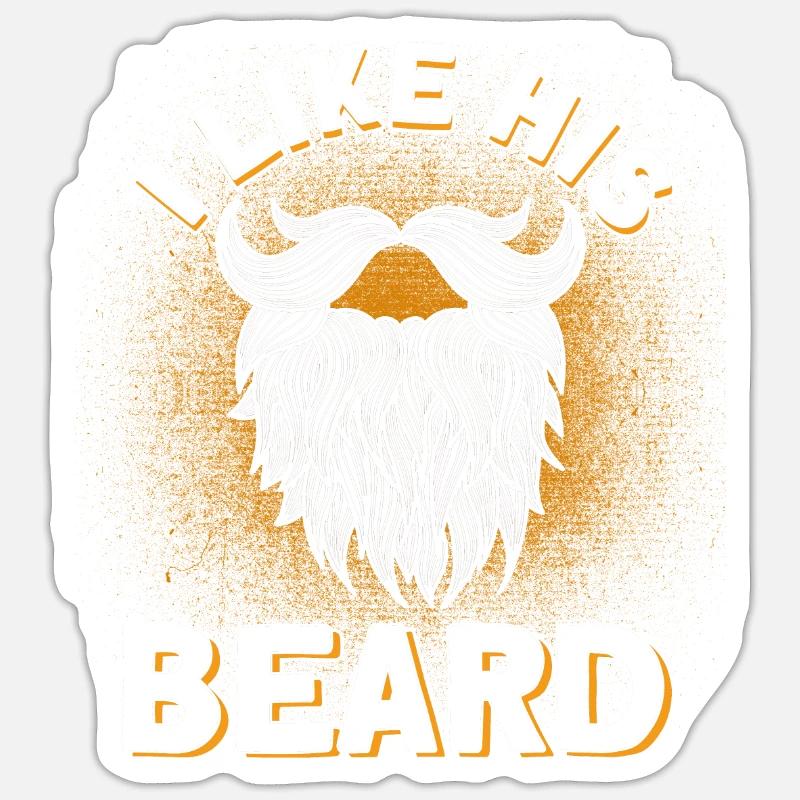 Bärte Spruch Lustiges Bartgeschenk Bart Sticker Größe S (10 x 10 cm)