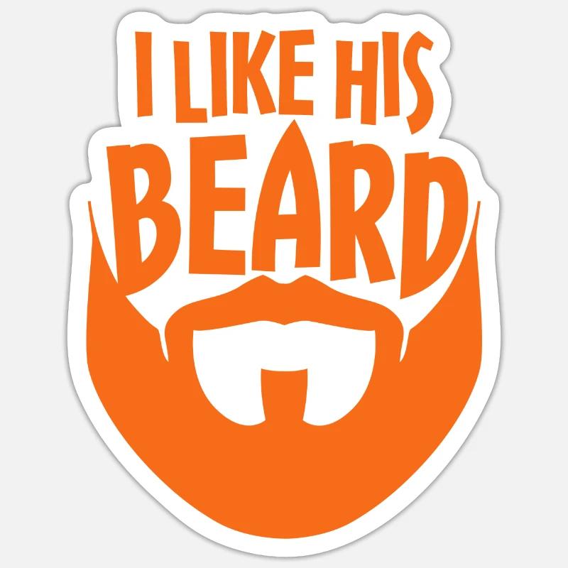 Beards Saying Funny Beard Gift Beard Sticker size S (10 x 10 cm)