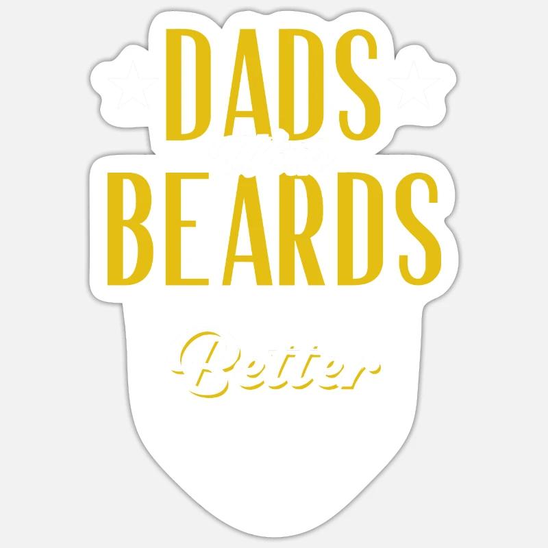 Beards Saying Funny Beard Gift Beard Sticker size S (10 x 10 cm)