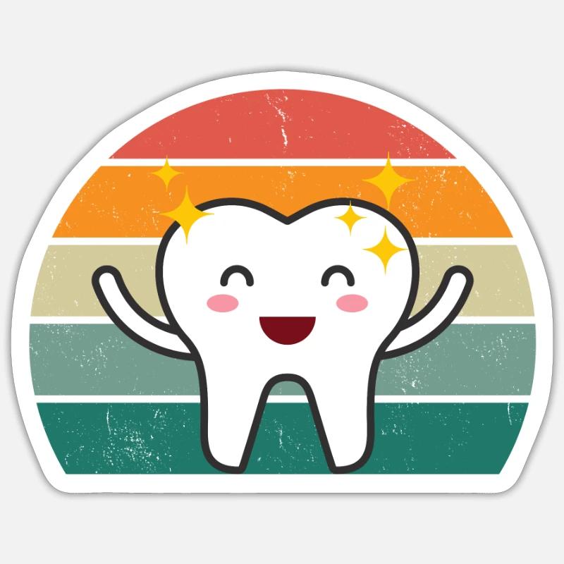 dentiste perceuse dentaire perceuse dentaire dentiste Sticker taille S (10 x 10 cm)