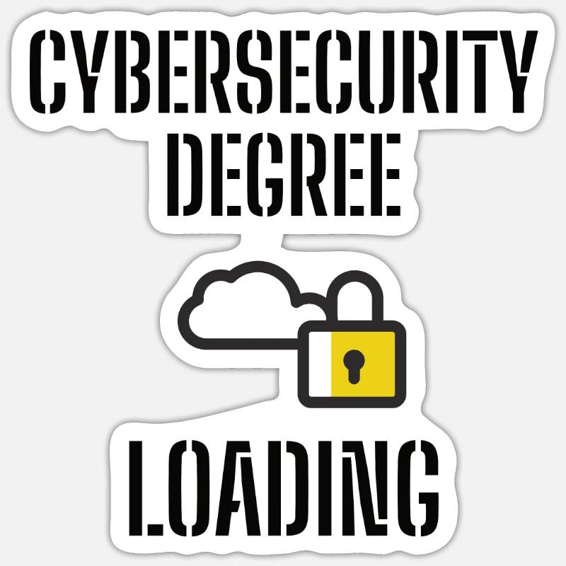 Cybersecurity - IT-Sicherheit Informatiker Sticker Größe S (10 x 10 cm)