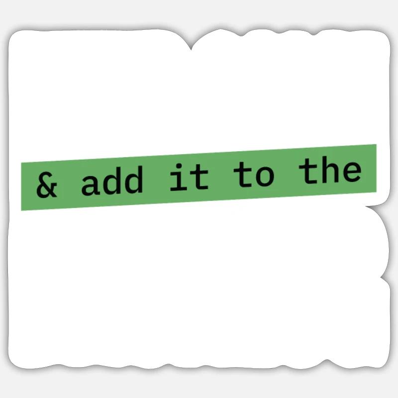 Programmer - keep calm & add it to the backlog Sticker size S (10 x 10 cm)