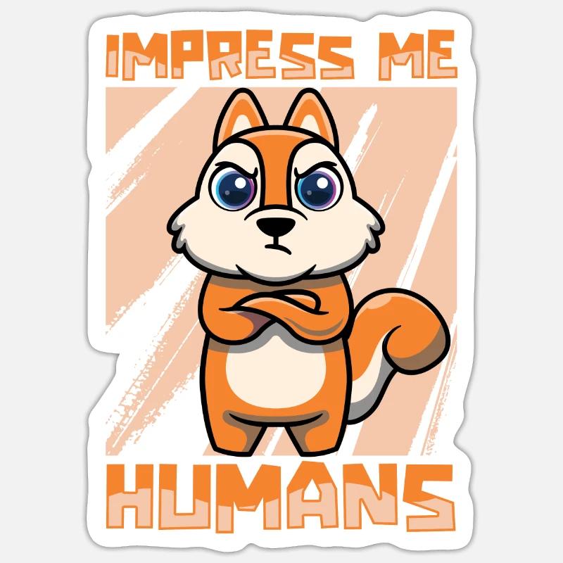 Eichhörnchen Sticker Größe S (10 x 10 cm)