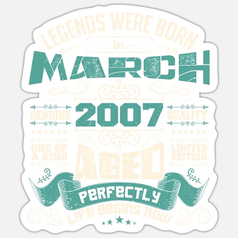 March 2007 | birthday gift Sticker size S (10 x 10 cm)