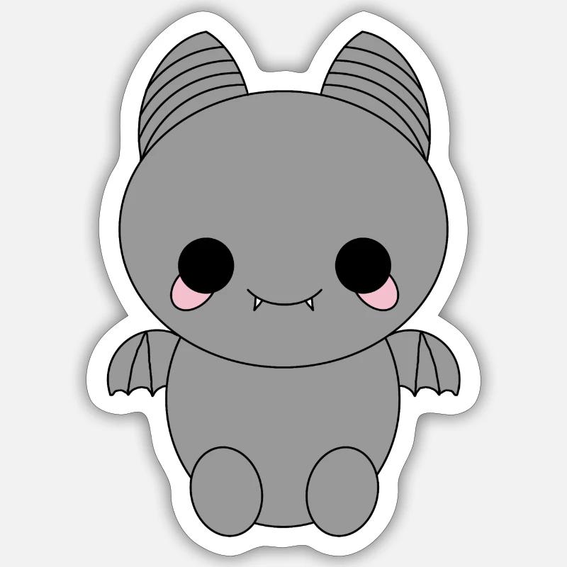 Cute Bat Sticker size S (10 x 10 cm)