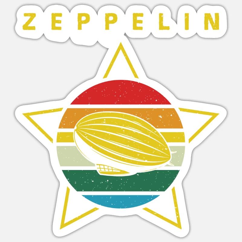 Zeppelin Luftschiff Pilot Sticker Größe S (10 x 10 cm)