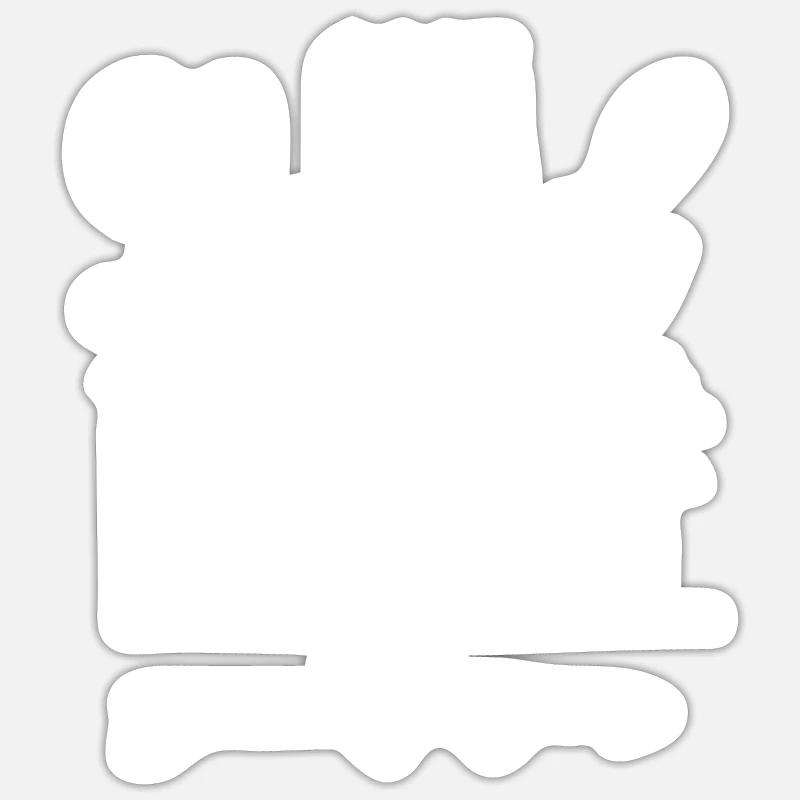 Une infirmière bien-aimée - Sticker taille S (10 x 10 cm) - blanc mat