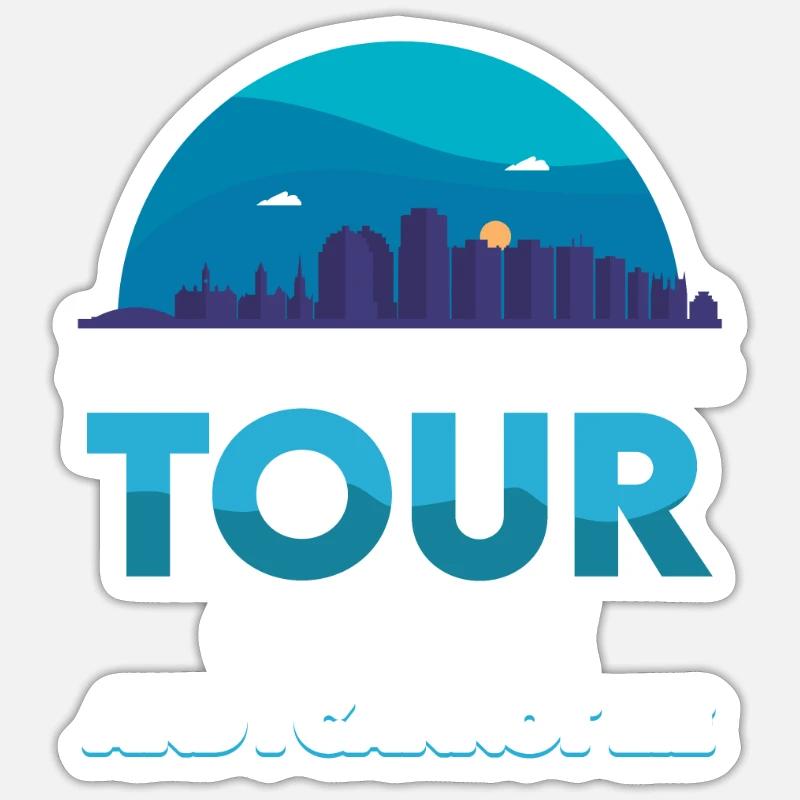 Tour Guide Guide - Sticker size S (10 x 10 cm) - white matte