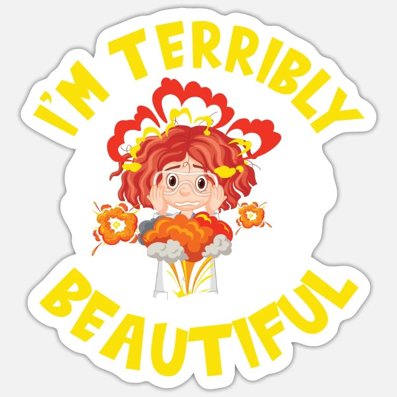 Physics Phyiker Niedlich Nuclear Physics Sticker size S (10 x 10 cm)