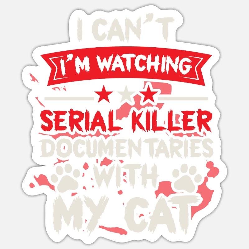 Documentaire Kitty Cat Lover - Sticker taille S (10 x 10 cm) - blanc mat