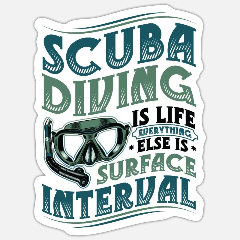 Plongée Life Divers Sticker taille S (10 x 10 cm)