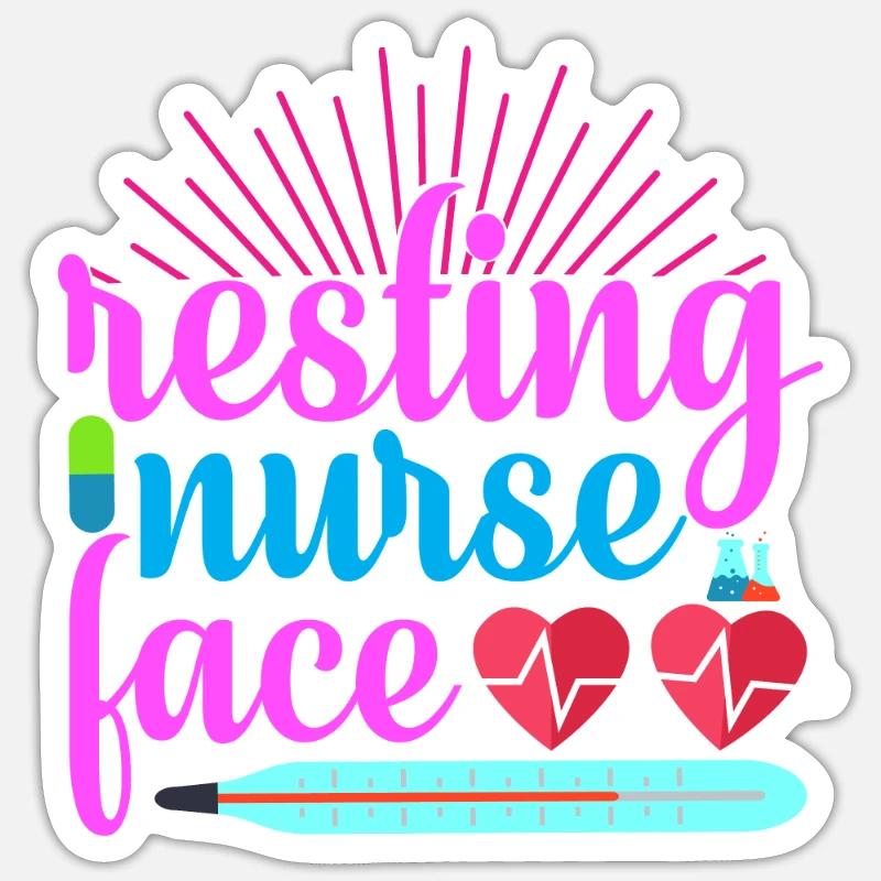 KRANKENSCHWESTER Pflegerin Sticker Größe S (10 x 10 cm)