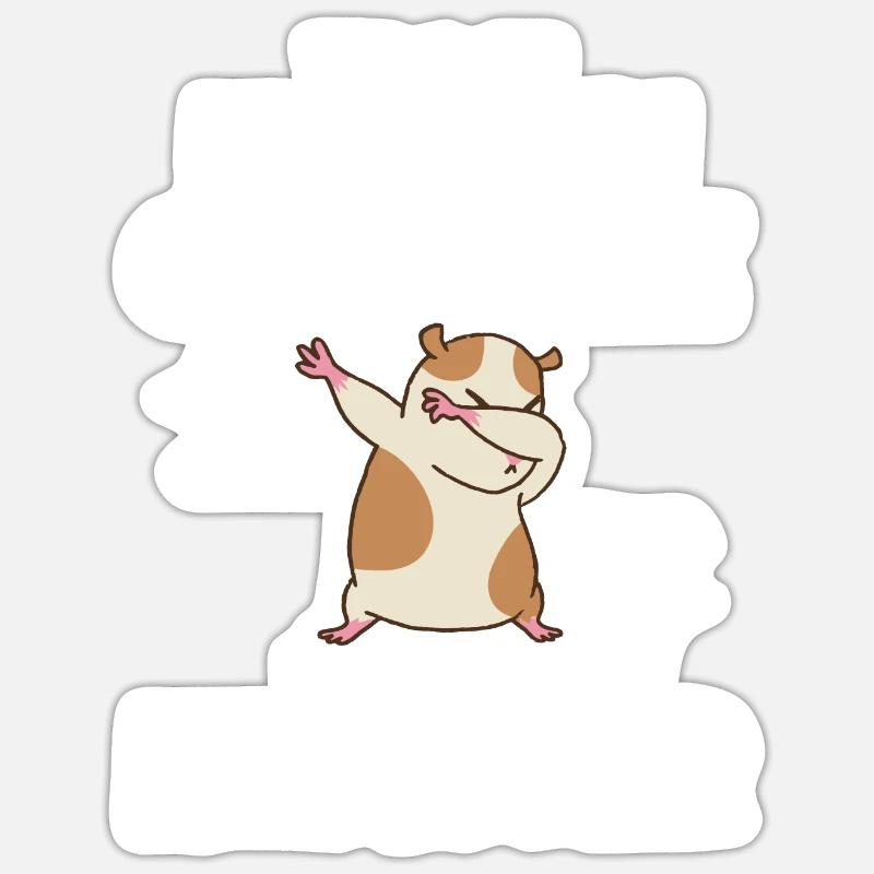 Hamster Gift Hamster Lovers - Sticker size S (10 x 10 cm) - white matte