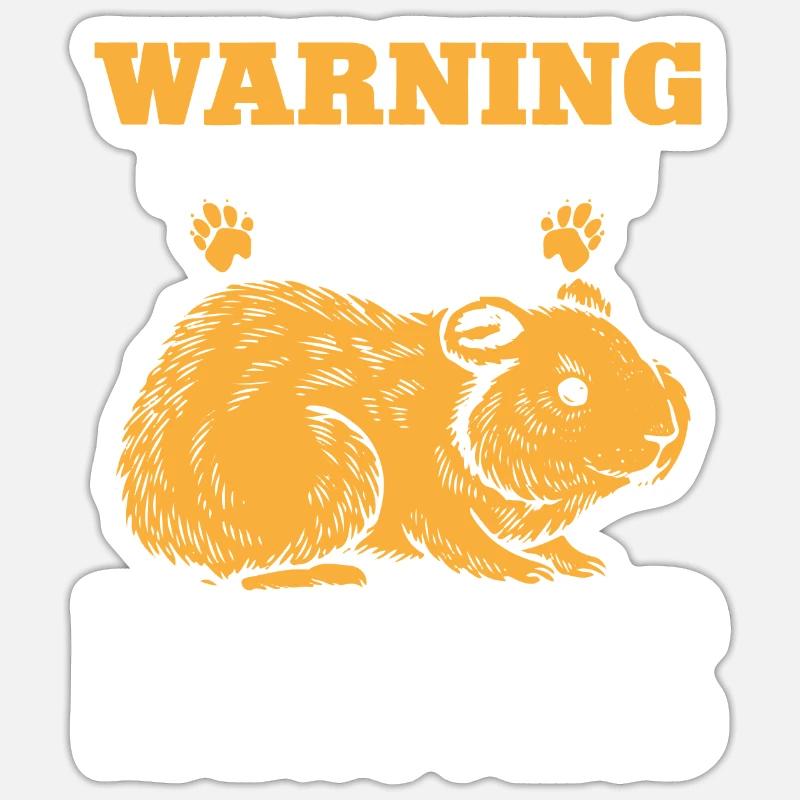 Hamster Gift Hamster Lovers - Sticker size S (10 x 10 cm) - white matte