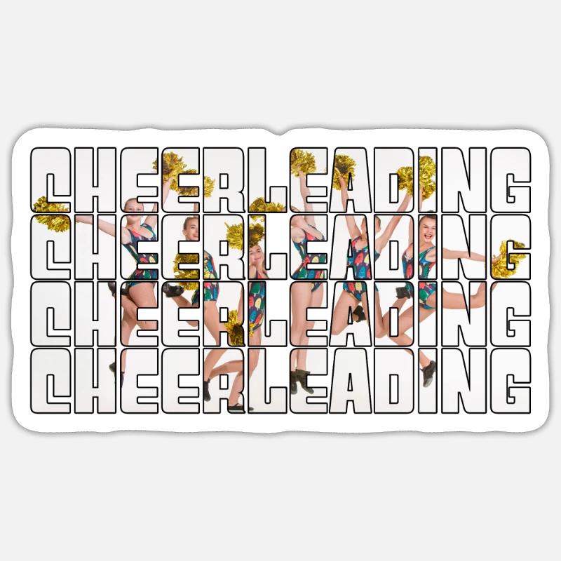 Cheerleading - Sticker size S (10 x 10 cm) - white matte